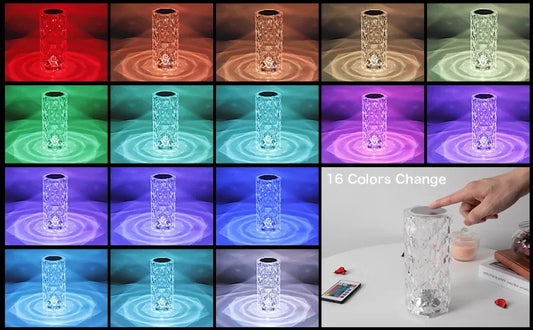 Small Waist Diamond Table Lamp - USB Charging & Touchable
