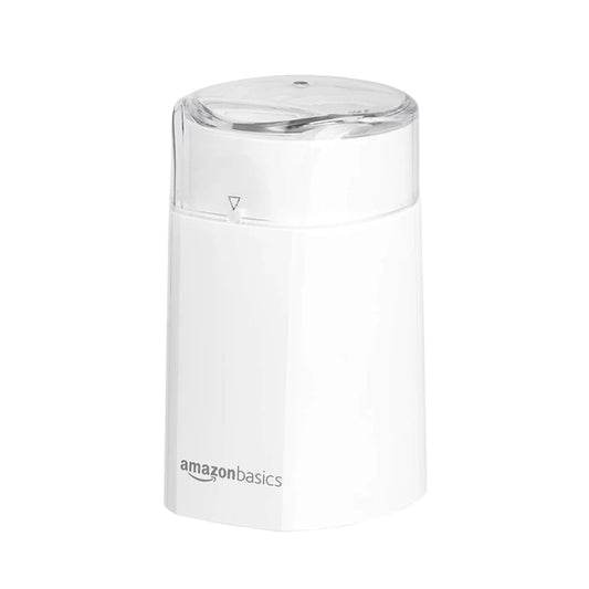 Amazon Basics Electric Coffee Grinder - White
