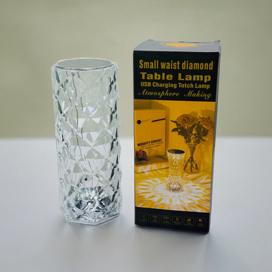 Small Waist Diamond Table Lamp - USB Charging & Touchable