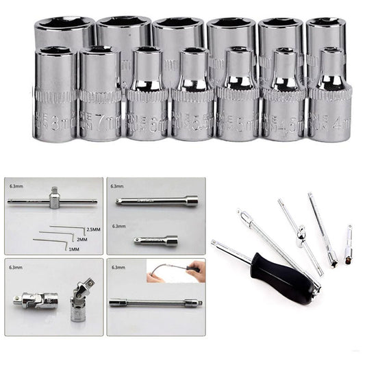 46pcs Car Repair Wrench Set with Head Ratchet & Sockets