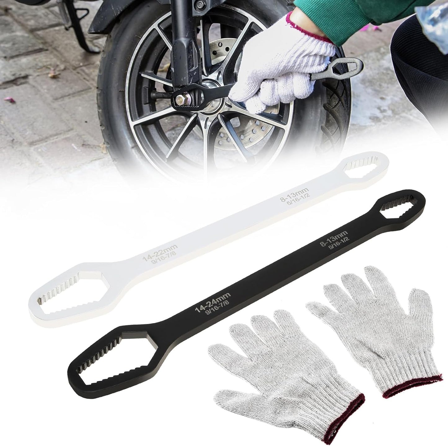 8-22mm Universal Torx Wrench - Adjustable Double Head Wrench