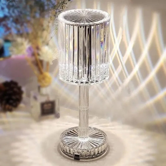 Rose Diamond Table Lamp - USB Charging & Touchable