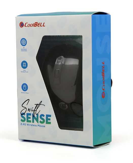 CoolBell Swift Sense Wireless Mouse - Black