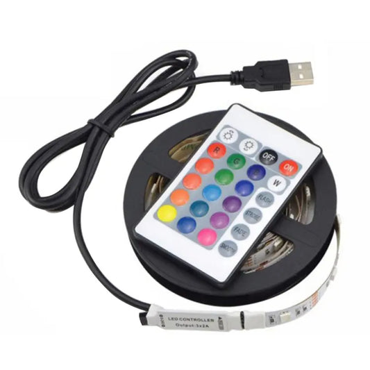 Coles Led Strip Light With Remote Multi Coloured (3 Meters)