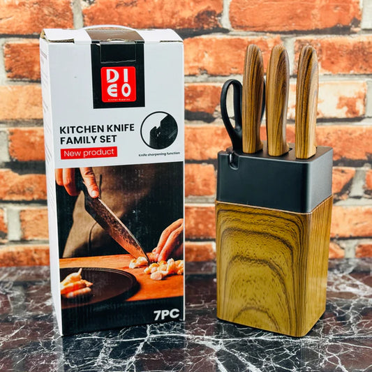 DIEO Kitchen Knife Family Set - Pack of 7