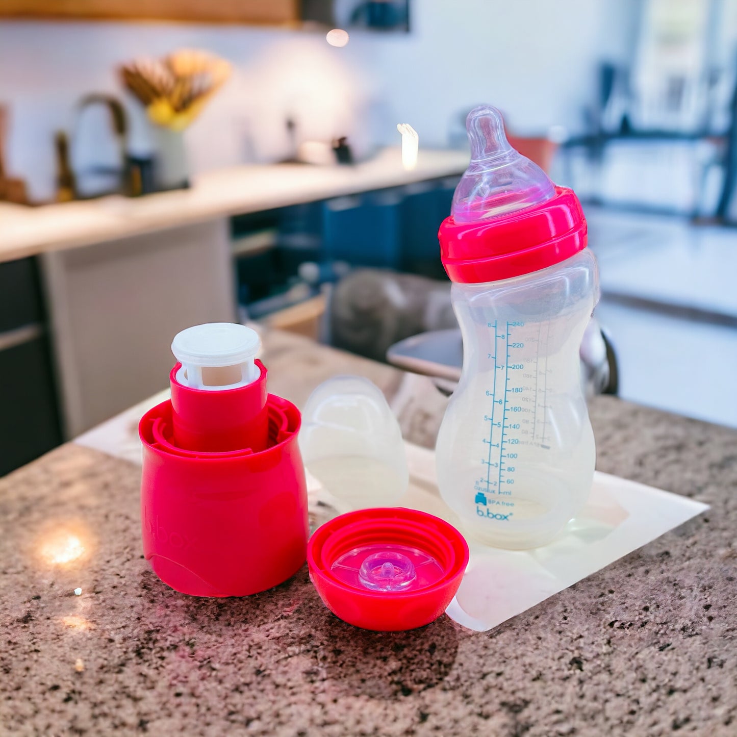 B.box Baby Bottle + Dry Formula Dispenser - 240 ml