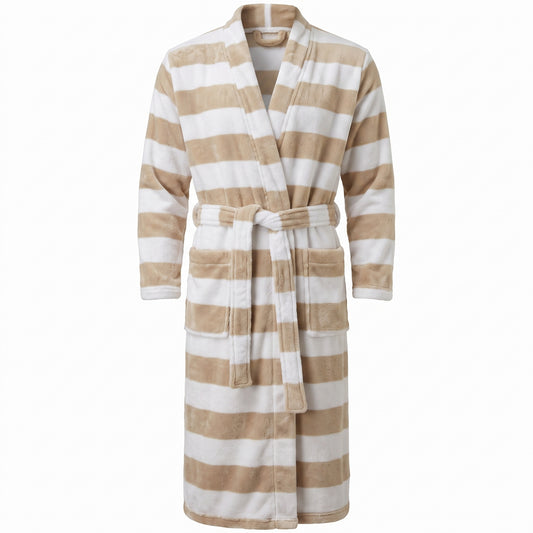 Premium Ultra Soft Coral Fleece Bathrobe | Plush Warm Spa Robe for Men & Women