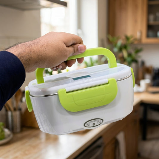 Portable Electric Lunch Box – Stainless Steel Food Warmer
