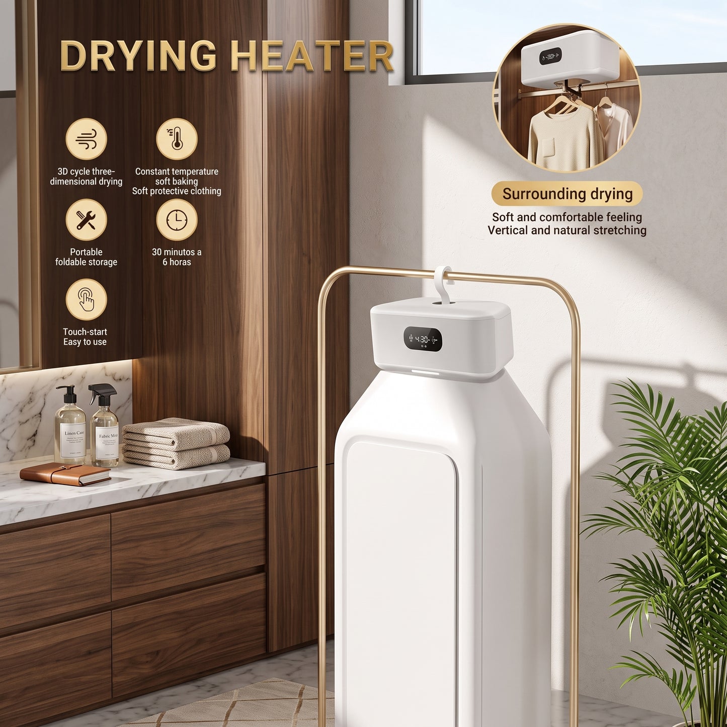 Portable Electric Clothes Dryer Box – Smart Foldable Drying Heater for Home & Travel