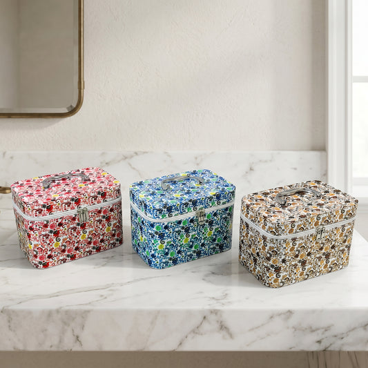 Premium 3-Piece Cosmetic Storage Box Set – Stylish Makeup & Skincare Organizer