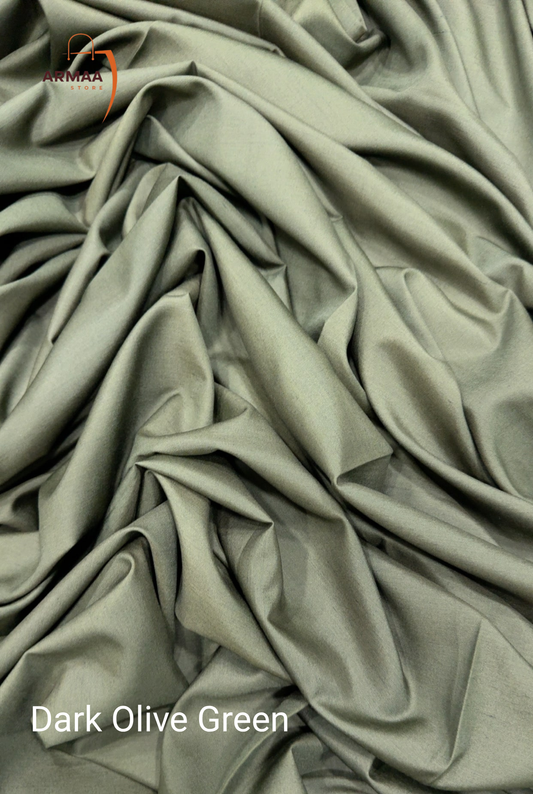 Dark olive green fabric with a visible brand logo in the corner.