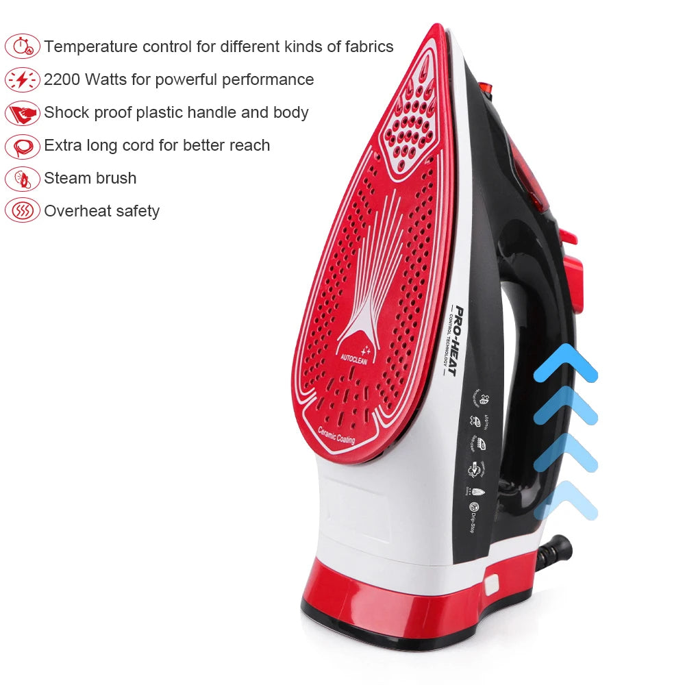 RAF 2-in-1 Wireless Electric and Steam Iron 2200W - R.1211B