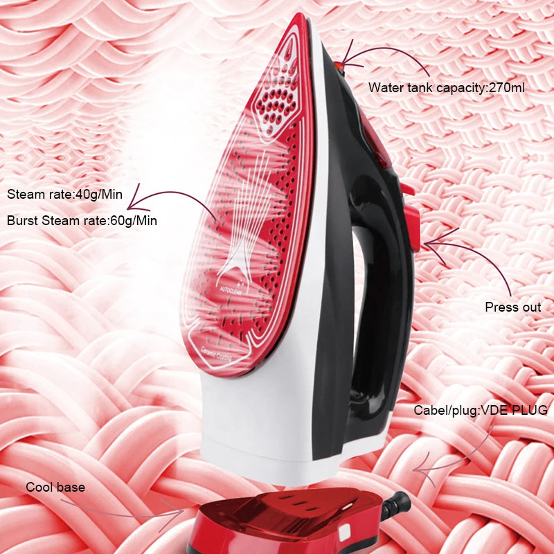 RAF 2-in-1 Wireless Electric and Steam Iron 2200W - R.1211B