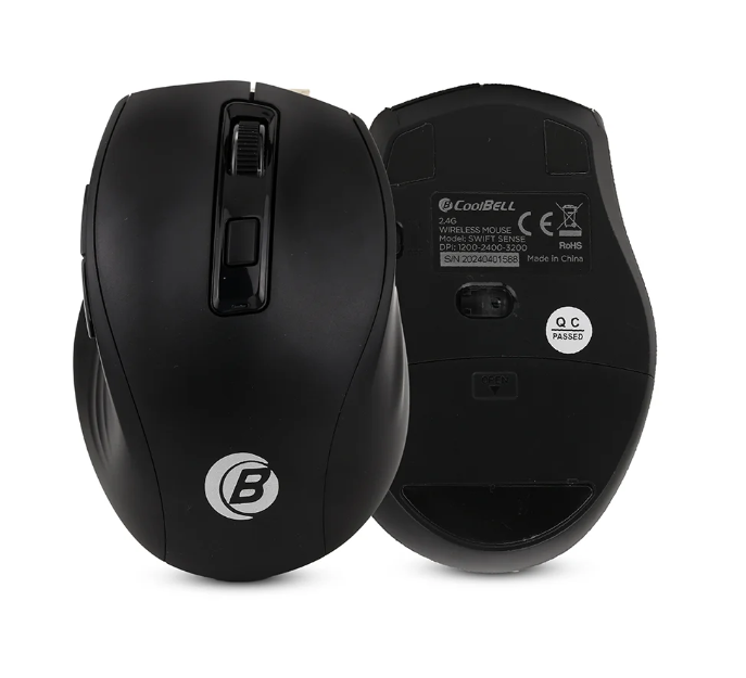 CoolBell Swift Sense Wireless Mouse - Black