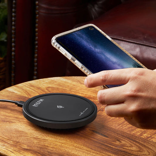 EFM Leather 15W Wireless Charge Pad - Ultra Fast Wall Charger