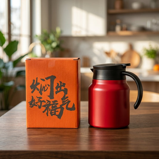Stainless Steel Vacuum Thermos Flask with Handle – 800ml / 1000ml