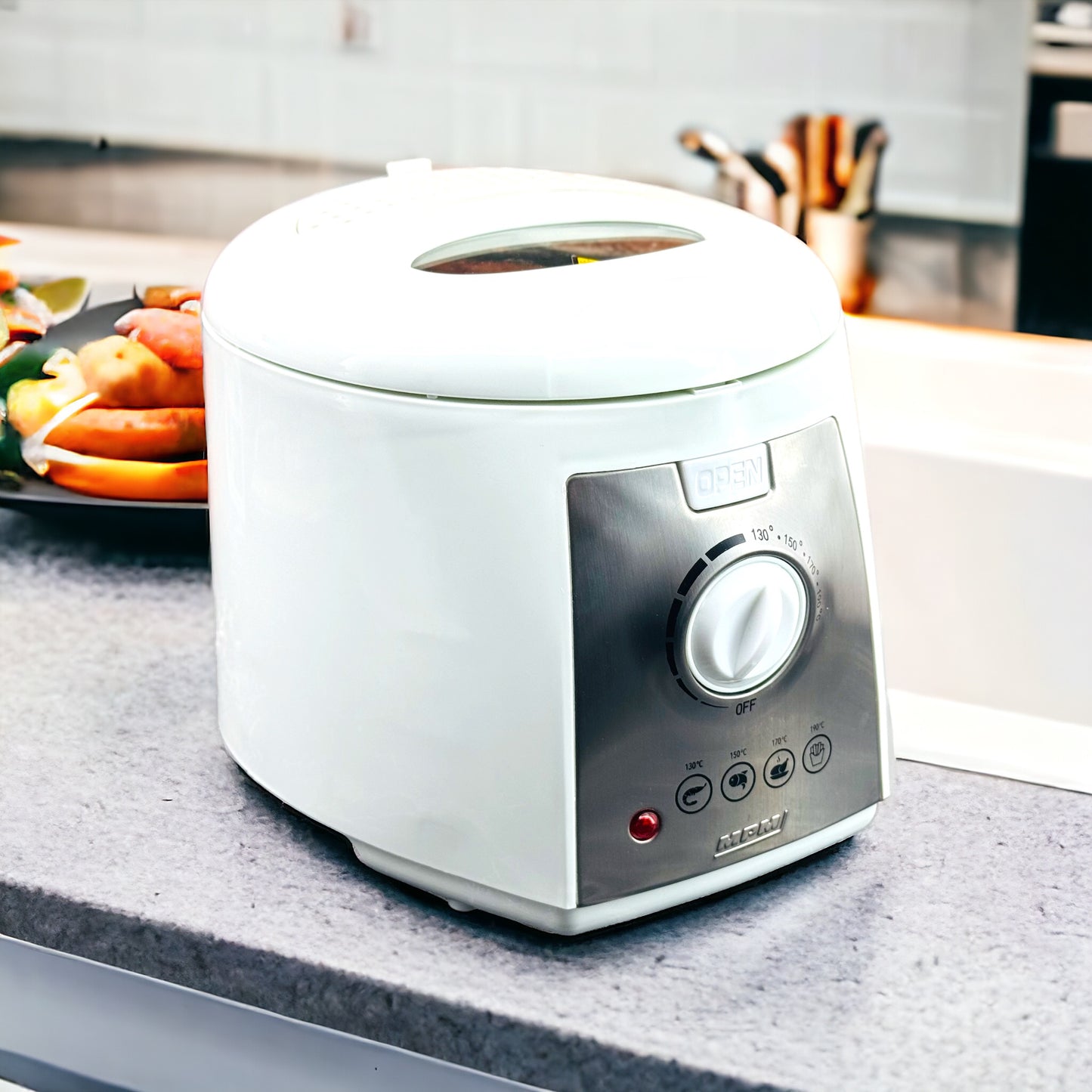 MPM Compact Electric Deep Fryer - 1.5 Litre