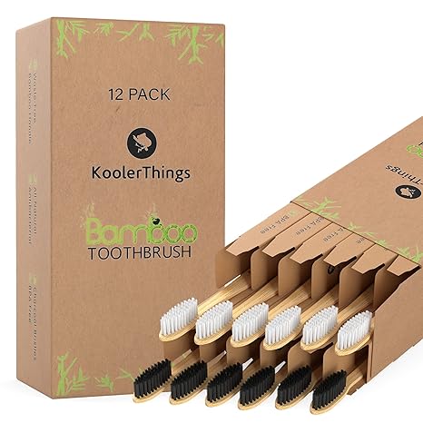 Imported Bamboo Toothbrush | Pack of 12