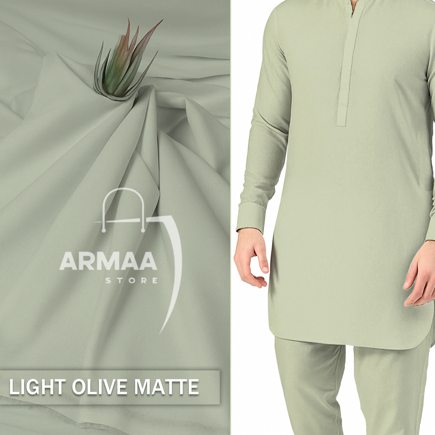 Light Olive Matte - Imperial Original Unstitched Boski