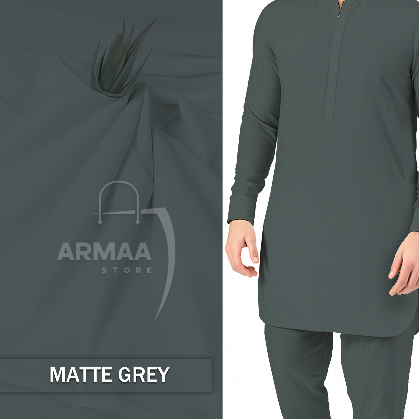 Matte Grey - Imperial Original Unstitched Boski