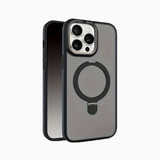 Phone case with a ring holder on a white background