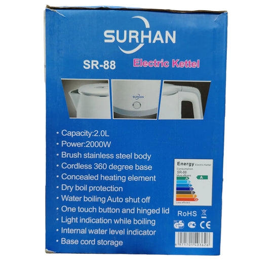 SURHAN Electric Kettle SR-88 2000W - 2 Litre
