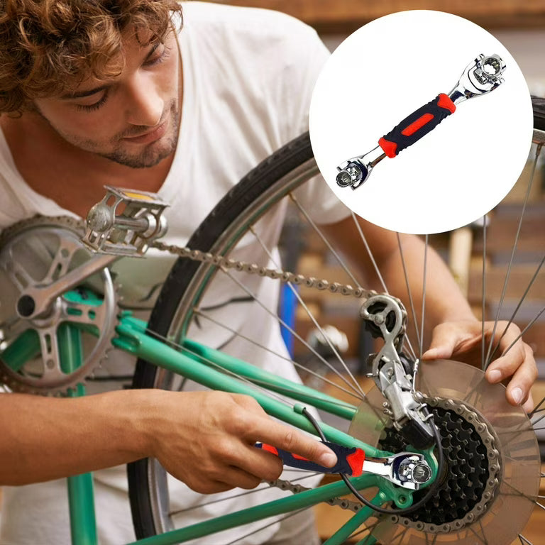 48-in-1 Universal Socket Wrench with 360 Degree Rotating Head or Spanner
