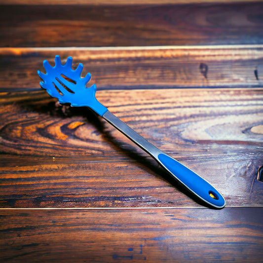 Staineless Steel Silicone Slotted Pasta, Noodle & Spaghetti Spoon