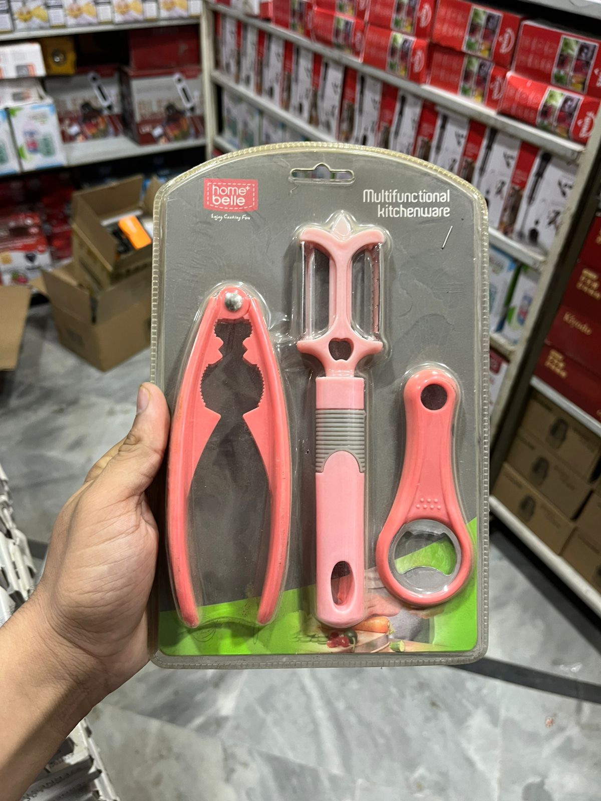 Home Belle Kitchen Tool Set - Peeler, Corkscrew & Bottle Opener