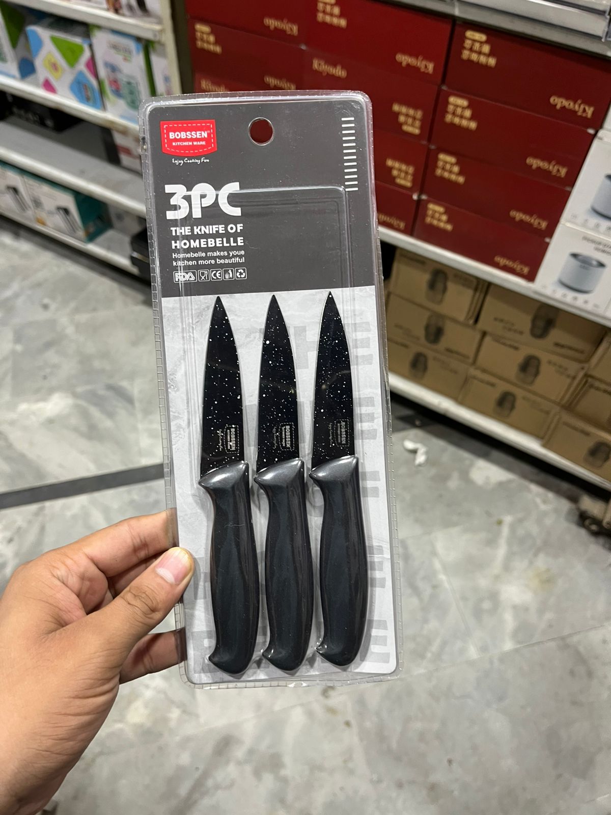 Bobssen 3-Piece Pairing Kitchen Knife Set