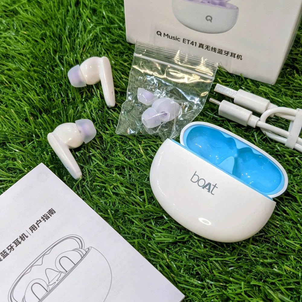 Boat Q Music ET41 Earbuds - Stylish, Strong Bass, Amazing Sound Quality, and Bluetooth Earbuds - Armaa Store Pk