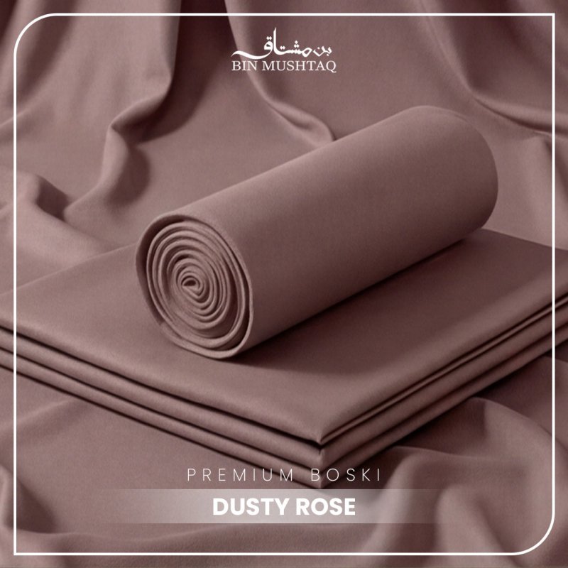 Dusty Rose - Imperial Original Unstitched Boski - Bin Mushtaq
