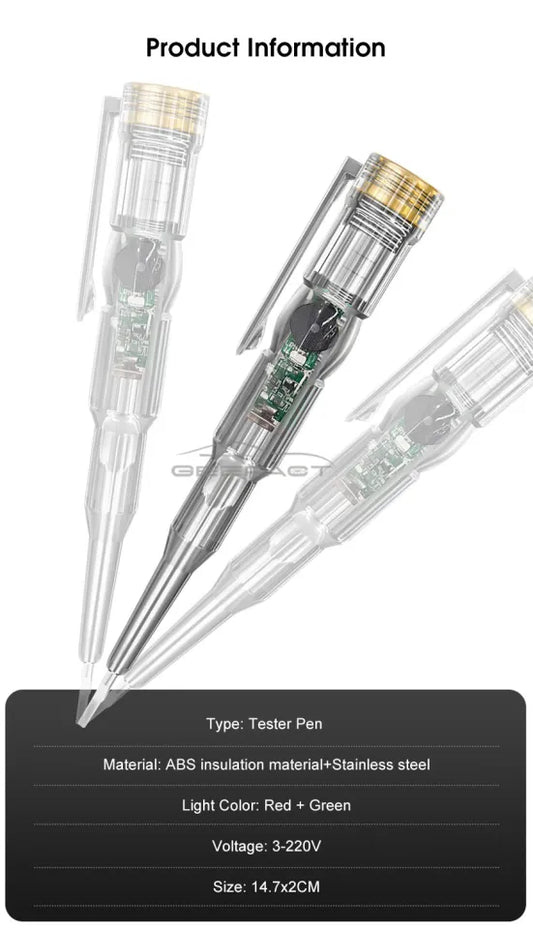 Electric Tester Pen - Dual Circuit Voltage & Current Checker
