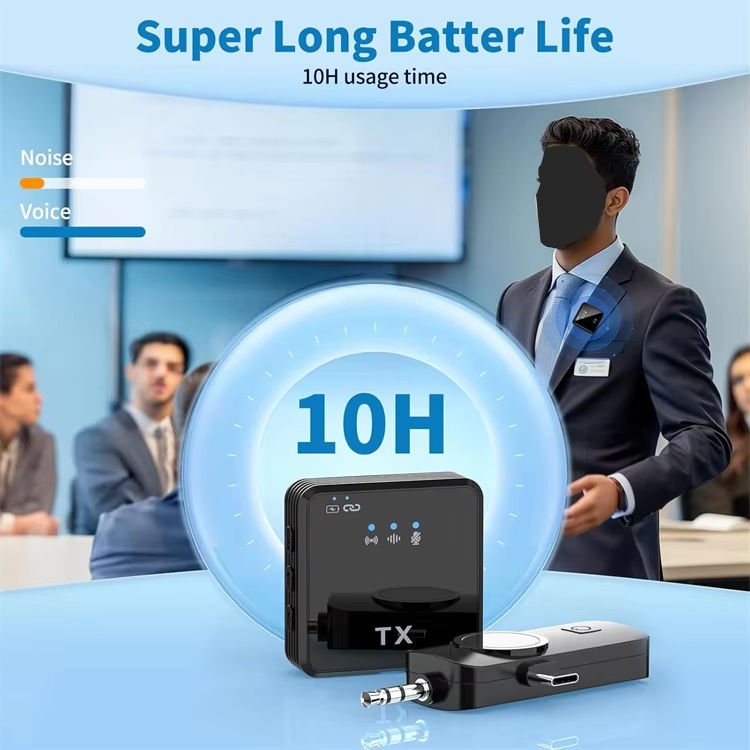 F11-2 3 in 1 Wireless Microphone - For Mobile Phone Video Recording, Vlogging, and for Studio Use - Armaa Store Pk