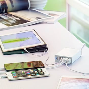 Anker PowerPort 5 40W - Smart IQ USB Charger with 5 Ports