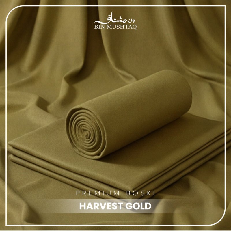 Harvest Gold - Imperial Original Unstitched Boski - Bin Mushtaq