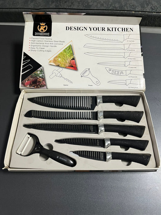 Kitchen King 6-Piece Kitchen Knife Set - KK19-5LN - Armaa Store Pk