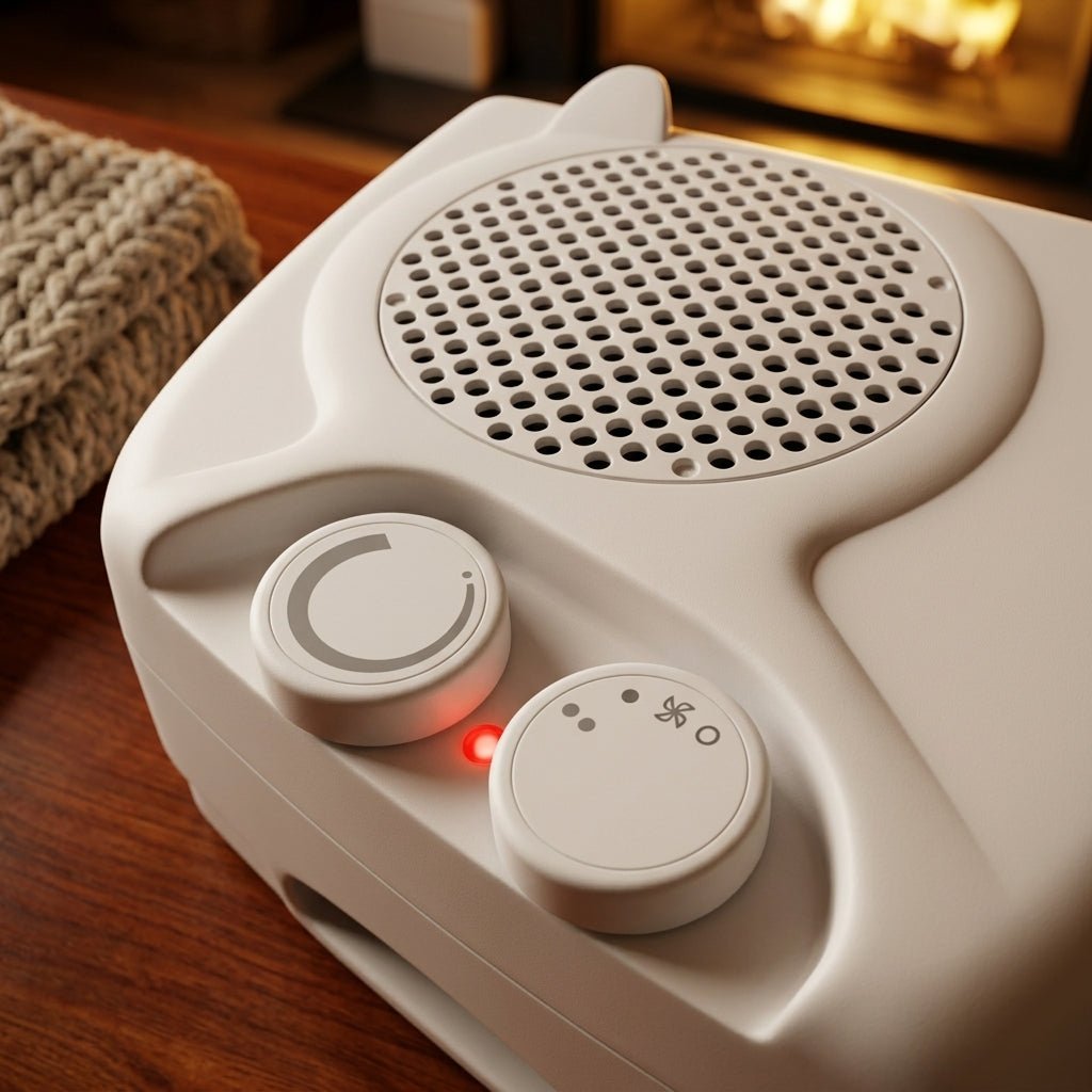 Portable Fan Heater – 1200W Electric Room Heater with Cool & Warm Air - Armaa Store Pk