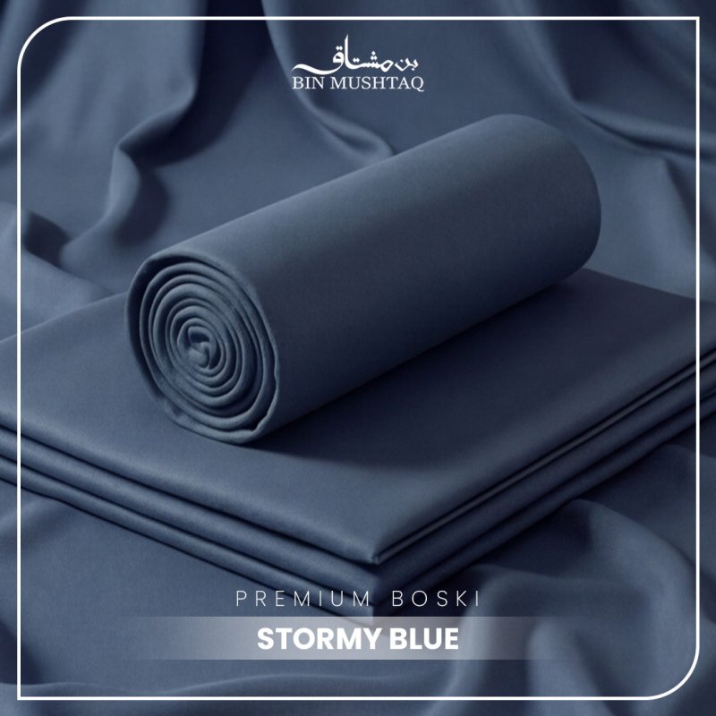 Stormy Blue – Unstitched Luxury for the Modern Gentleman - Bin Mushtaq