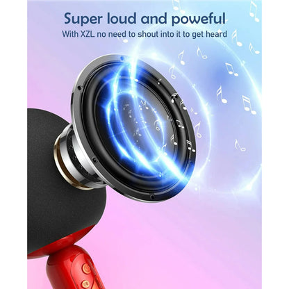 XZL Magic Voice Wireless Bluetooth Karaoke Microphone with Speaker, Karaoke Microphones for Kids and Adults, Home Party Birthday