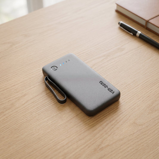 10000mAh Fast Charging Power Bank with Built-in Cables | Universal Portable Charger - Armaa Store Pk