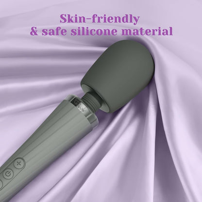 Cordless Handheld Wand Massager with 5 Rotation Vibrate Modes