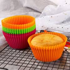 12 Pcs Silicone Cupcake Maker Set | Reusable Non-Stick Muffin & Cupcake Baking Molds | Food Grade Silicone - Armaa Store Pk