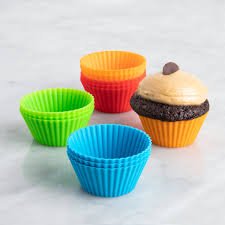 12 Pcs Silicone Cupcake Maker Set | Reusable Non-Stick Muffin & Cupcake Baking Molds | Food Grade Silicone - Armaa Store Pk