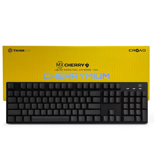CROAD C604 - Wired & Mechanical Keyboard | Silent Red (Cherry MX Style)