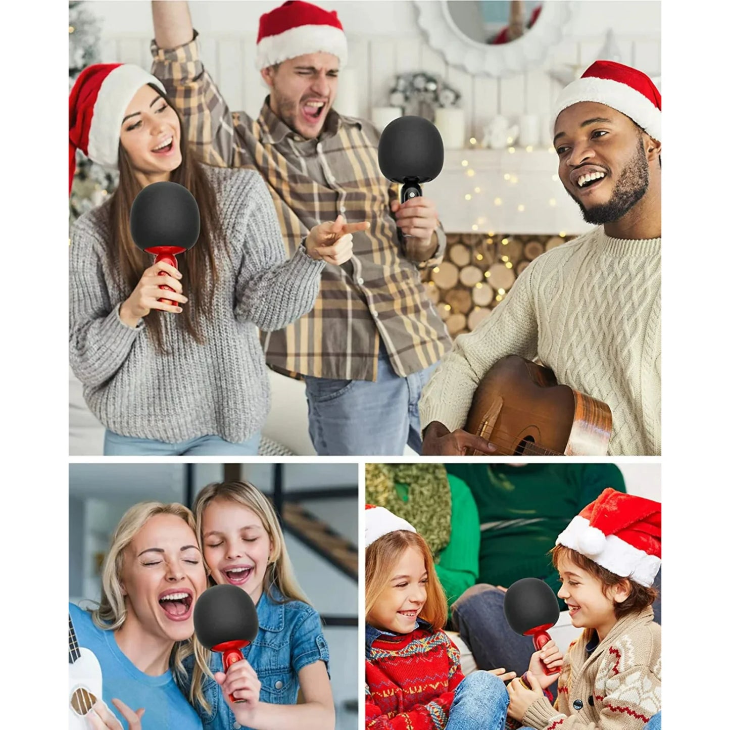 XZL Magic Voice Wireless Bluetooth Karaoke Microphone with Speaker, Karaoke Microphones for Kids and Adults, Home Party Birthday