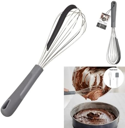 2-in-1 Built-In Spatula & Egg Whisker - Manual Hand Egg Beater (Pack of 3) - Armaa Store Pk