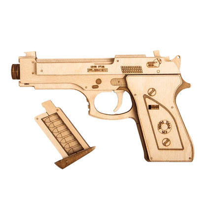 Gun M1 is a customized wooden 3D