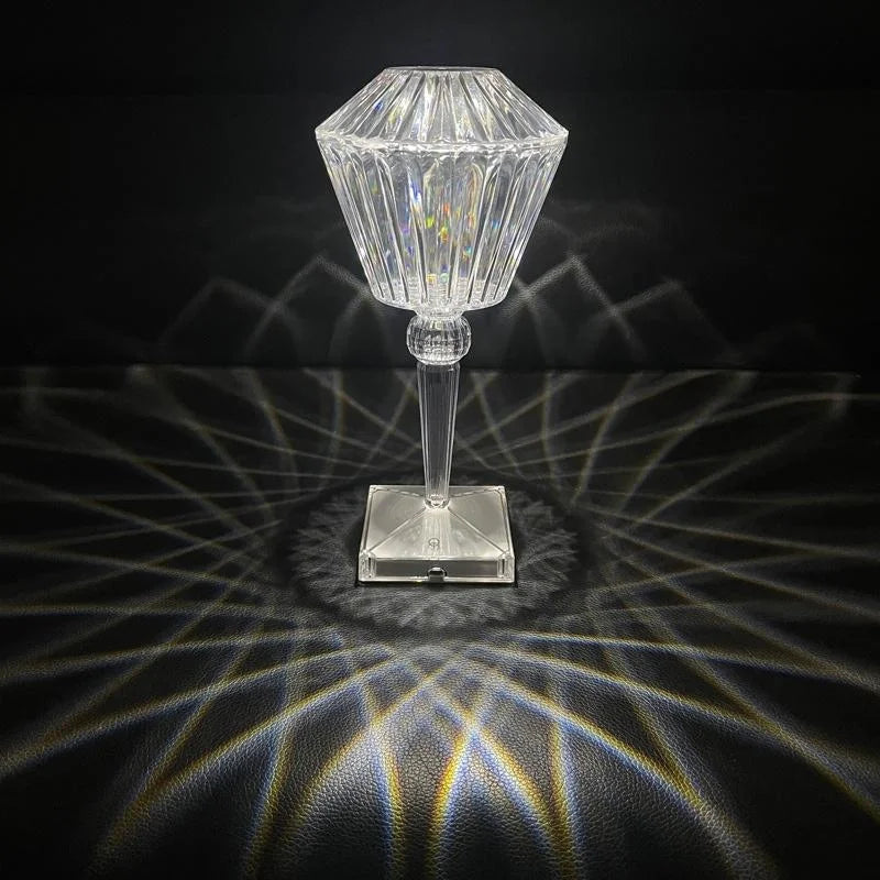 Rose Diamond Table Lamp-
USB Charging & Touchable