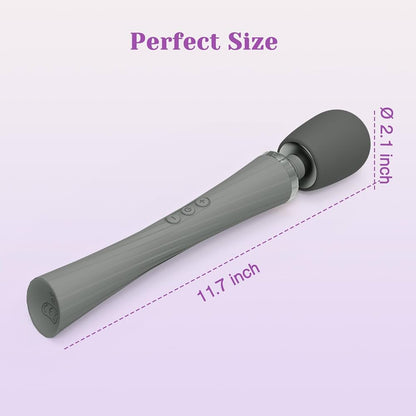 Cordless Handheld Wand Massager with 5 Rotation Vibrate Modes